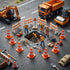 36/60/120 Pack 1 Inch Setups Orange Mini Traffic Cones.Perfect as Construction Party Favors,Durable Small Roadblock