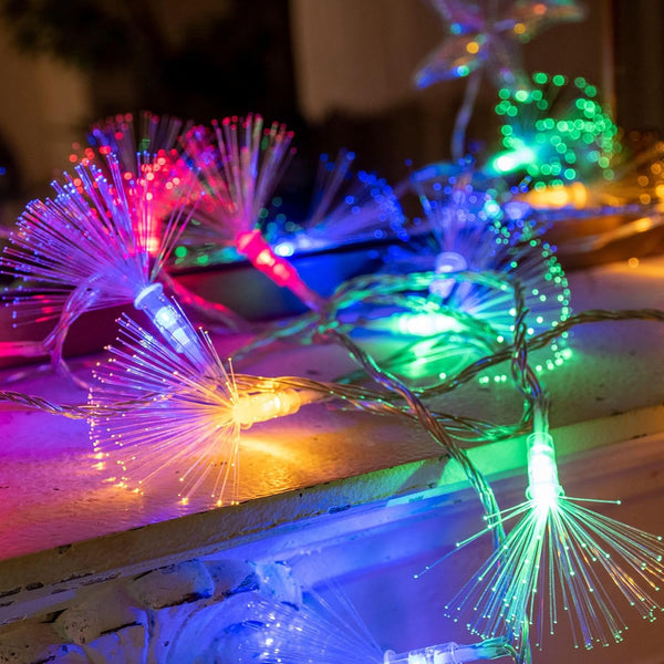 YOLIGHT 33FT Fiber Optic Fairy String Lights - 60 LED Starburst Firework Light for Indoor Outdoor Wedding, Christmas,