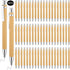 SATINIOR 150 Pcs Bamboo Ballpoint Pens - Wooden Retractable 1mm Black Ink Pen, Sustainable Writing Tools for Men & Women