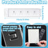 Sinmoe 10 Pack Clear Plastic Swipe Badge Holder ID Clips, Vertical Half Card with Gripper for Easy Slide Credit Name