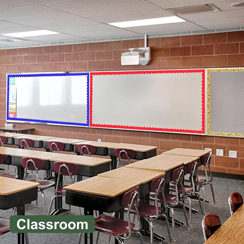 YOKIVE 1 Roll Bulletin Board Border, Scalloped Cork Board Trim for Classroom Decor, 4 Inch x 49.2ft