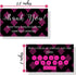 Jewelry Loyalty Cards | 50 Pack Thank You Notes Black Pink Fleur | 5 Bling Buy 12 Get One Free