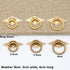 Hja Boutiques US Handle(Bronze,3.5cm,U-pin-Type) Chinese Antique Style Pure Copper Handles Brass Antique Bronze Round