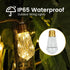 24FT 20 Bulbs, 8 Solar String Lights, Solar Outdoor String Lights, Solar Powered Patio Lights with Shatterproof