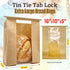 BIUBIU 50Pcs 16x10x5in Extra Large Paper Bread Bags with Tin Tie Tab Lock, XL Sourdough Bread Bags for Homemade Bread