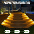 6 Pack, IP65 JSOT Solar Step Stair Lights Outdoor Yard Decor Waterproof Deck Lighting for Outside Solar Powered, Solar