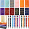 Yeaqee 24 Pcs Inspirational Gift Journals - A6 Leather Notebook Bulk for Employee Appreciation