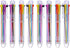 Hicarer 16 Pack Multicolor Pens, 8-in-1 Retractable Ballpoint Pens, 8 Colors Transparent Barrel for Office School
