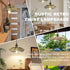 FEYAIM 2 16.7ft E26 E27 Bulb Pcs Plug in Pendant Light, Metal Lampshade with Switch, Light Base, Hanging Lights