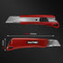 HAUTMEC 25mm Extra Heavy-Duty Utility Knife, Snap-off Retractable Box Cutter with 3pcs Sharp Blades, Auto-lock Mechanism, Sturdy Body HT0080-KN by HAUTMEC