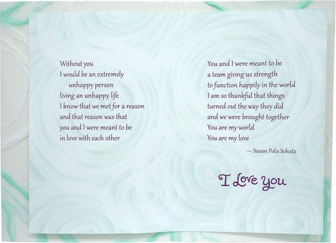 Blue Mountain Arts Greeting Card “I Love You This Much”—Handmade Paper Card for Saying “Happy Anniversary”