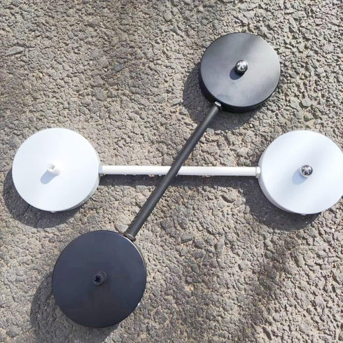 (7.8inch/20cm,White) Primst Ceiling Light Canopy with Extension Rod for Changing The Position of The Pendant Light, No