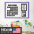 Hadley Designs Black and White Classroom Calendar Set Bulletin Board Sets for Teachers - School Calendar for Classroom, Classroom Calendar Bulletin Board Set for Classroom by Hadley Designs