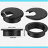 100 Pack Desk Grommet, 2 Inch Cable Wire Grommet, PC Computer Desk Cord Management, Black