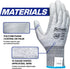 Schwer 3 Pairs AIR-SOFT Cut Resistant Gloves, ANSI A6 Cut Proof Work Gloves for Men and Women (L)