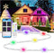 Wisada RGB IC Outdoor String Lights, Permanent Outdoor Lights for House with Remote,