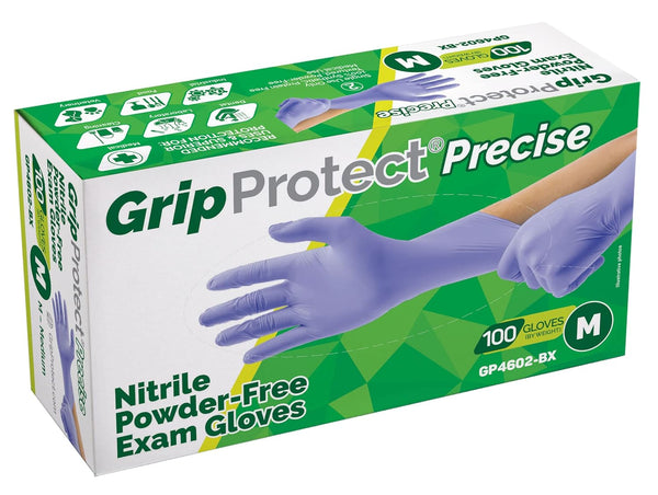GripProtect Precise Nitrile Exam Gloves, 4 Mil, Chemo-Rated (Medium, 100)