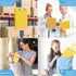 Hongri Plastic Clipboard with Storage, Heavy Duty Slim Clipboard for Work, Size 14 x 9.6 x 1.2 Inches, Yellow