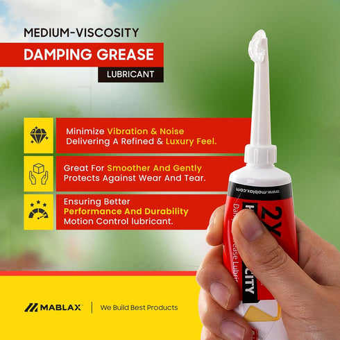 50g Damping Grease Washing Machine Suspension Rod - Medium-Viscosity Lubricant for Suspension Rods, Toilet Seats, Car