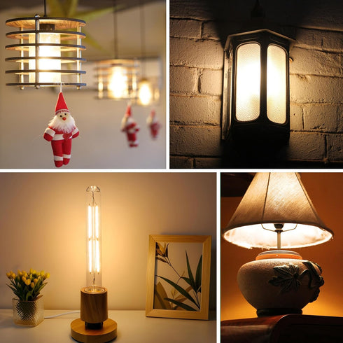 6W Dimmable T10 8.9inch Bulb E26 Bulb 60 225 Bulb AC120V 2700K 750LM 2Pack LED Light Equal watt Long Led Light Warm