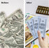 Rainmae 50 Pack Hard Plastic Clear Money Holder - 6.8" x 2.9" PVC Transparent Bill Money Top-Load Sleeves Display