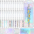 Yexiya 120 Pcs Sublimation Pen Kit with Resealable Pouch Bag and Holographic Thank You Card for School Stationery Supply