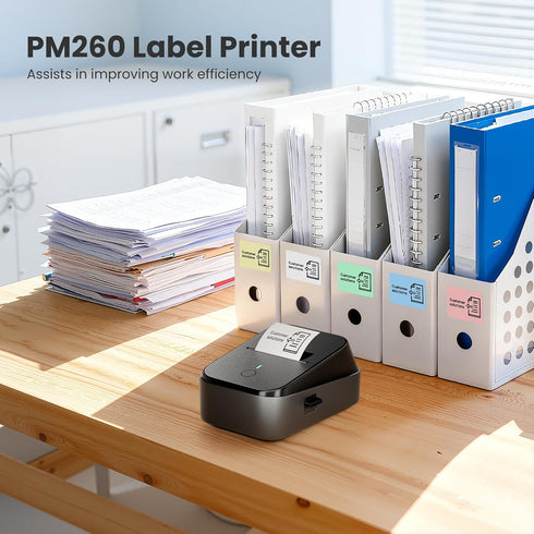 ETIKEZ PM260 2 Inch Label Maker Machine with Tape, Label Tape Maker Bluetooth Label Printer, Inkless Portable Label