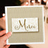 Merci Thank You Greeting Card with Golden Stripes