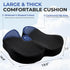 BANKQF Tailbone Seat Cushions for Office Chairs & Car, Ergonomic Memory Foam Seat Cushion with Breathable Holes