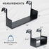 VIVO Single or Dual-Tier Hanging Shelf System, Black 12 or 24 inch Shelves for Home and Office Storage Display