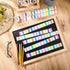 Ireer 24 Pieces Retro Magnetic Strips, Adhesive Magnetic Borders for Classroom Whiteboard Bulletin Board (Pastel)