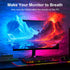 4-Side 24-32inch (4-Side 27inch) Monitor LED Backlights, LED Strip Light Sync with Screen Color/Music, Computer Light