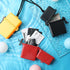 Outus 3 Pieces Waterproof ID Card Holder with Floating Sports Case, Locker with Hanging Ring and Rope (Red Black Yellow)