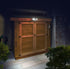 5000K, IP65, 400 Good Earth Lighting LED Motion Activated Battery-Operated Security Flood Light - Bronze, auto Shut