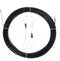 15M Cable Puller Rod, Duct Push Rod Fastener, Four Leaf Spiral Fish Tape for Cable Pulling