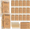 Sayglossy 24 Sets Graduation Appreciation Gift Inspirational Mini Spiral Notebooks Motivational Bamboo Pens