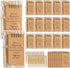 Sayglossy 24 Sets Graduation Appreciation Gift Inspirational Mini Spiral Notebooks Motivational Bamboo Pens