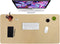 HofferRuffer Desk Pad, Waterproof Faux Leather Mat for Keyboard and Mouse, Dual Side Use for Office and Home (Gold)