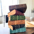 LEATHER VILLAGE Floral Embossed Leather Journal - 200 Pages, 6” x 4” (A6), Green, Vintage Blank Paper Travel Diary