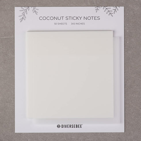 DiverseBee 50 Sheets Pastel Transparent Sticky Notes, 3x3” Clear Sticky Tabs, Translucent Page Flags, Planner
