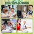 Mechanical Switch Calculator, 12 Digits, Large LCD Display, Green Gradient Desktop Big Buttons for Office School