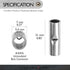 Conext Link BCU8-8 Uninsulated Butt Connector, 8 Pack (8 Gauge)