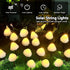 OZS 2PK 32LED 55FT 8 Mushroom Solar Garden Lights Outdoor, Solar String Lights Waterproof with Lighting Modes, Solar