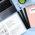 SUNEE Composition Notebooks (4 Pack) - College Ruled Paper, 9 3/4" x 7 1/2", 80 Sheets/160 Pages, Assorted Colors
