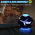 3D 3.15 Inch (80mm) 16 Planes Night Light, Aviation Gifts, Crystal Ball Airplane Night Light with Remote, Pilot Lamps