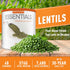 48 30-Year Emergency Essentials Lentils, Long-Term Emergency Food Supply, Servings, Shelf Life, High-Protein Vegetarian