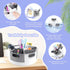 7 Rotating Art Supply Organizer Storage Caddy for Kids, Bins Craft Crayon Marker Organizers for School Desk, Lazy Susan