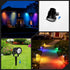 CoziTech 16 120V 2 Pack RGBW Multicolor Spotlight Outdoor: Color Changing Landscape Lighting with Remotes Plug