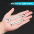 SPEEDWOX 10 Pcs Mini Combination Wrench Set, 4-11mm Open and Box End for Automotive and Home