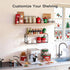 Amada Bathroom Shelves Over Toilet with Storage Basket, Floating Wall Shelf for Home Organization & Wall Decor